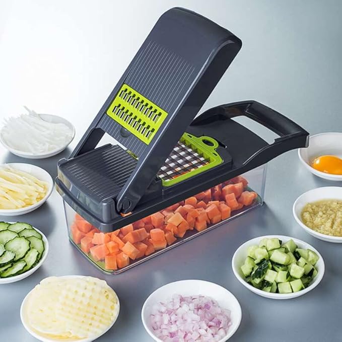 fatiador 16 em 1 que economiza tempo, evita sujeira e facilita sua rotina na cozinha - É Disso Exclusivo