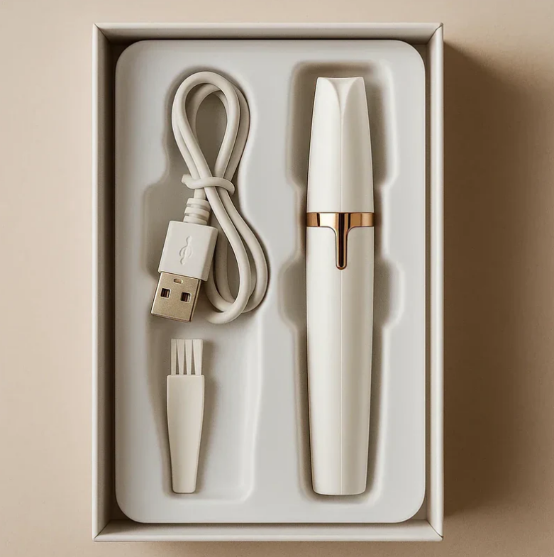 Depiladora de Sobrancelha perfeita em segundos — sem dor, sem sujeira e sem stress.