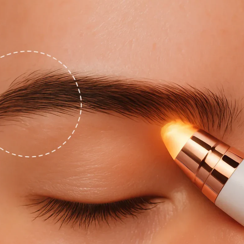 Depiladora de Sobrancelha perfeita em segundos — sem dor, sem sujeira e sem stress.